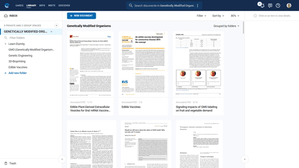 Complete Elumity interface showing all main components